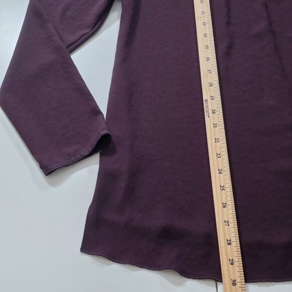 Wilfred Top Womens M Purple Blouse LS High Low Hem Corporate Girlie Buttons Boho - Picture 10 of 16